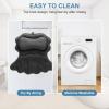 imageSetSail Bath Pillow Relaxing Bath Pillows for Tub Neck and Back Support Soft 4D Breathable Air Mesh Ergonomic Bathtub Pillow with 6 Strong Suction Cups and Hook Luxury Bathroom AccessoriesGreyBlack3