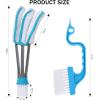 imageSetSail Blind Duster Blind Cleaner Duster and Brush Kit with 2pcs Removable Microfiber Sleeves Groove Gap Cleaning Tool for Household Cleaning Window Blind Cleaning Air Conditioner CleanerDusterbrush