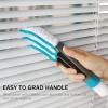imageSetSail Blind Duster Blind Cleaner Duster and Brush Kit with 2pcs Removable Microfiber Sleeves Groove Gap Cleaning Tool for Household Cleaning Window Blind Cleaning Air Conditioner CleanerBlind Duster