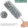 imageSetSail ExtraLong Dusters with Extension Pole 100inch for Cleaning Bendable Microfiber Head Washable Ceiling Fan Duster for High Ceilings FurnitureCobweb BrushDuster