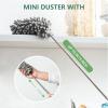 imageSetSail ExtraLong Dusters with Extension Pole 100inch for Cleaning Bendable Microfiber Head Washable Ceiling Fan Duster for High Ceilings FurnitureMini Duster Set