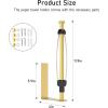 imageSetSail Paper Towel Holder Under Cabinet Single Hand Operable with Adjustable Damper Easy Tear Paper Towel Holder Wall Mount for Kitchen Bathroom Adhesive or Screw SilverGold