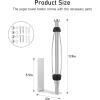 imageSetSail Paper Towel Holder Under Cabinet Single Hand Operable with Adjustable Damper Easy Tear Paper Towel Holder Wall Mount for Kitchen Bathroom Adhesive or Screw SilverSilver