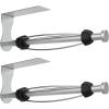 imageSetSail Paper Towel Holder Under Cabinet Single Hand Operable with Adjustable Damper Easy Tear Paper Towel Holder Wall Mount for Kitchen Bathroom Adhesive or Screw SilverSilver
