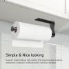 imageSetSail Paper Towel Holder Under Cabinet Single Hand Operable with Adjustable Damper Easy Tear Paper Towel Holder Wall Mount for Kitchen Bathroom Adhesive or Screw SilverBlack