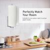 imageSetSail Paper Towel Holder Under Cabinet Single Hand Operable with Adjustable Damper Easy Tear Paper Towel Holder Wall Mount for Kitchen Bathroom Adhesive or Screw SilverSilver