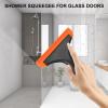 imageSetSail Shower Squeegee for Glass Doors Small Squeegee for Shower Glass Door Mini Silicone Squeegee for Window Door Bathroom Mirror Car Window1 Pack