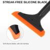 imageSetSail Shower Squeegee for Glass Doors Small Squeegee for Shower Glass Door Mini Silicone Squeegee for Window Door Bathroom Mirror Car Window2 Pack