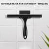 imageSetSail Shower Squeegee for Glass Doors Stainless Steel Squeegee for Shower Glass AllPurpose Window Squeegee for Tile Shower Walls Bathroom Sink Mirror Car Window Cleaning 12 InchesAllblack
