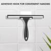 imageSetSail Shower Squeegee for Glass Doors Stainless Steel Squeegee for Shower Glass AllPurpose Window Squeegee for Tile Shower Walls Bathroom Sink Mirror Car Window Cleaning 12 InchesSilverblack