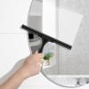imageSetSail Shower Squeegee for Glass Doors Stainless Steel Squeegee for Shower Glass AllPurpose Window Squeegee for Tile Shower Walls Bathroom Sink Mirror Car Window Cleaning 12 InchesAllblack