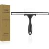 imageSetSail Shower Squeegee for Glass Doors Stainless Steel Squeegee for Shower Glass AllPurpose Window Squeegee for Tile Shower Walls Bathroom Sink Mirror Car Window Cleaning 12 InchesSilverblack