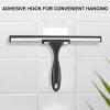 imageSetSail Shower Squeegee for Glass Doors Stainless Steel Squeegee for Shower Glass AllPurpose Window Squeegee for Tile Shower Walls Bathroom Sink Mirror Car Window Cleaning 12 InchesSilverblack