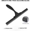 imageSetSail Shower Squeegee for Glass Doors Stainless Steel Squeegee for Shower Glass AllPurpose Window Squeegee for Tile Shower Walls Bathroom Sink Mirror Car Window Cleaning 12 InchesAllblack