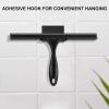 imageSetSail Shower Squeegee for Glass Doors Stainless Steel Squeegee for Shower Glass AllPurpose Window Squeegee for Tile Shower Walls Bathroom Sink Mirror Car Window Cleaning 12 InchesAllblack