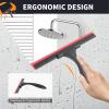 imageSetSail Shower Squeegee for Glass Doors Stainless Steel Squeegee for Shower Glass Door AllPurpose Window Squeegee for Tile Shower Walls Sink Mirror Bathroom Car Window Cleaning 10 Inches