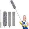 imageSetSail ExtraLong Dusters with Extension Pole 100inch for Cleaning Bendable Microfiber Head Washable Ceiling Fan Duster for High Ceilings FurnitureGap Duster Set