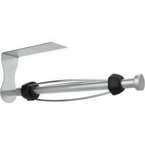 imageSetSail Paper Towel Holder Under Cabinet Single Hand Operable with Adjustable Damper Easy Tear Paper Towel Holder Wall Mount for Kitchen Bathroom Adhesive or Screw SilverSilver