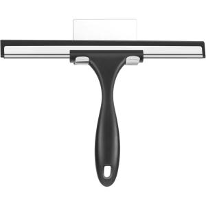 imageSetSail Shower Squeegee for Glass Doors Stainless Steel Squeegee for Shower Glass AllPurpose Window Squeegee for Tile Shower Walls Bathroom Sink Mirror Car Window Cleaning 12 InchesSilverblack