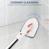imageSetSail Floor Scrub Brush 3In1 Tile Tub Floor Scrubber with 52inch Adjustable Long Handle Shower Cleaner Brush and 3 Detachable Replacement Brush Heads for Cleaning Bathroom Kitchen Walls Tub TileOrange