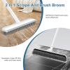 imageSetSail Floor Scrub Brush with 48Inch Long Adjustable Handle 2 in 1 Scrape Brush Stiff Bristle Floor Scrubber for Cleaning Shower Bathroom Garage Kitchen Wall Deck Tub TileWhiteGreyWhitegrey