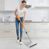 imageSetSail Floor Scrub Brush with 51Inch Long Adjustable Handle 2 in 1 Scrape Brush Stiff Bristle Floor Scrubber for Cleaning Shower Bathroom Garage Kitchen Wall Deck Tub TileWhiteBlack10in