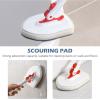 imageSetSail Scouring Pads Microfiber Cloth Refill 4 Pack for SetSail Tile and Bathtub Scrubber Brush Heavy Duty Scrubbing Sponge Scratch Free Reusable for Cleaning Bathroom Kitchen Walls Tub Tiles Sink