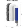 imageSetSail Scrub Brush Heavy Duty Cleaning Brushes with Handle Comfort Grip Shower Scrubber for Cleaning Bathroom Tub Kitchen Sink Floor Carpet 2 Pack BlueBlue2 Pack