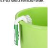 imageSetSail Scrub Brush HeavyDuty Scrub Brushes for Cleaning with Stiff Bristles Cleaning Brush for Shower Bathroom Carpet Kitchen and Bathtub Scrubber  2 PackGreen White2pack