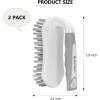 imageSetSail Scrub Brush HeavyDuty Scrub Brushes for Cleaning with Stiff Bristles Cleaning Brush for Shower Bathroom Carpet Kitchen and Bathtub Scrubber  2 PackAll Grey2pack