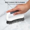 imageSetSail Scrub Brush HeavyDuty Scrub Brushes for Cleaning with Stiff Bristles Cleaning Brush for Shower Bathroom Carpet Kitchen and Bathtub Scrubber  2 PackBlack2pack