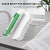 imageSetSail Scrub Brush HeavyDuty Scrub Brushes for Cleaning with Stiff Bristles Cleaning Brush for Shower Bathroom Carpet Kitchen and Bathtub Scrubber  2 PackGreen White2pack