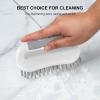 imageSetSail Scrub Brush HeavyDuty Scrub Brushes for Cleaning with Stiff Bristles Cleaning Brush for Shower Bathroom Carpet Kitchen and Bathtub Scrubber  2 PackAll Grey2pack