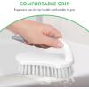 imageSetSail Scrub Brush HeavyDuty Scrub Brushes for Cleaning with Stiff Bristles Cleaning Brush for Shower Bathroom Carpet Kitchen and Bathtub Scrubber  2 PackGrey White2pack