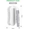 imageSetSail Scrub Brush HeavyDuty Scrub Brushes for Cleaning with Stiff Bristles Cleaning Brush for Shower Bathroom Carpet Kitchen and Bathtub Scrubber  2 PackGrey White2pack