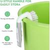 imageSetSail Scrub Brush HeavyDuty Scrub Brushes for Cleaning with Stiff Bristles Cleaning Brush for Shower Bathroom Carpet Kitchen and Bathtub Scrubber  2 PackGrey White2pack