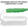 imageSetSail Scrub Brush HeavyDuty Scrub Brushes for Cleaning with Stiff Bristles Cleaning Brush for Shower Bathroom Carpet Kitchen and Bathtub Scrubber  2 PackGreen White2pack