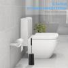 imageSetSail Toilet Brush Compact Size Toilet Bowl Brush and Holder Toilet Brushes for Bathroom with 304 Stainless Steel Handle Toilet Cleaner Brush with Durable Scrubbing Bristles SplashProof2 Packs