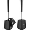 imageSetSail Toilet Brush and Holder 3 Pack Self Closing Lid Toilet Bowl Brushes Holder Extra Long Handle Ventilated Toilet Brush Set for Bathroom Cleaning Nylon Bristles BlackBlack