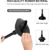 imageSetSail Toilet Brush and Plunger Set Toilet Plungers for Bathroom Heavy Duty Toilet Bowl Brush and Holder Hidden Toilet Plunger and Brush Set for Deeply Cleaning  BlackBlack