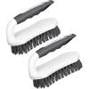 imageSetSail Scrub Brush HeavyDuty Scrub Brushes for Cleaning with Stiff Bristles Cleaning Brush for Shower Bathroom Carpet Kitchen and Bathtub Scrubber  2 PackBlack2pack