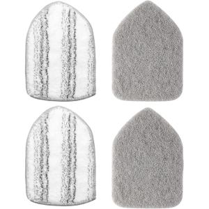 imageSetSail Scouring Pads Microfiber Cloth Refill 4 Pack for SetSail Tile and Bathtub Scrubber Brush Heavy Duty Scrubbing Sponge Scratch Free Reusable for Cleaning Bathroom Kitchen Walls Tub Tiles Sink