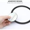 imageSetSail Adhesive Towel Holder for Bathroom Wall Matte Black Hand Towel Ring 304 Stainless Steel Towel Hanger for Bathroom KitchenBlack