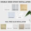 imageSetSail Adhesive Towel Holder for Bathroom Wall Matte Black Hand Towel Ring 304 Stainless Steel Towel Hanger for Bathroom KitchenBlack