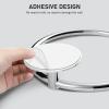 imageSetSail Adhesive Towel Holder for Bathroom Wall Matte Black Hand Towel Ring 304 Stainless Steel Towel Hanger for Bathroom KitchenMirror Silver