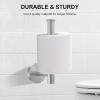 imageSetSail Bathroom Hardware Set Silver 304 Stainless Steel Bathroom Accessories Set Includes Towel Holder and 2 Pack Towel Hooks Drill HoleSilver