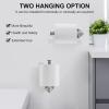 imageSetSail Toilet Paper Holder Wall Mount Matte Black Bathroom Toilet Paper Roll Holders 304 Stainless Steel Tissue Holder for Bathroom Hardware Accessories Drill HoleSilver