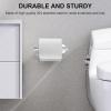 imageSetSail Toilet Paper Holder Wall Mount Matte Black Bathroom Toilet Paper Roll Holders 304 Stainless Steel Tissue Holder for Bathroom Hardware Accessories Drill HoleMirror Silver