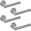 imageSetSail Toilet Paper Holder Wall Mount Matte Black Bathroom Toilet Paper Roll Holders 304 Stainless Steel Tissue Holder for Bathroom Hardware Accessories Drill HoleSilver