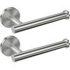 imageSetSail Toilet Paper Holder Wall Mount Matte Black Bathroom Toilet Paper Roll Holders 304 Stainless Steel Tissue Holder for Bathroom Hardware Accessories Drill HoleSilver